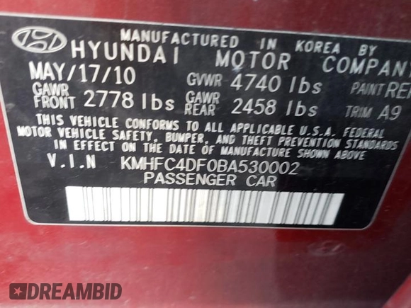 2011 Hyundai Azera Limited z VIN KMHFC4DF0BA530002, wystawiony jako Copart lot #46376075 z przebiegiem 165 737 mil mil oraz Czysty tytuł • Clean title. Historia ofert i sprzedaży dostępna na DreamBid. Obrazek 12.