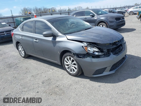 2018 Nissan Sentra SV with VIN 3N1AB7AP0JL627243, listed as a IAAI auction lot 41822674 with 144,841 mi miles and . Bid and sale history available at carsss.com. Image 1.