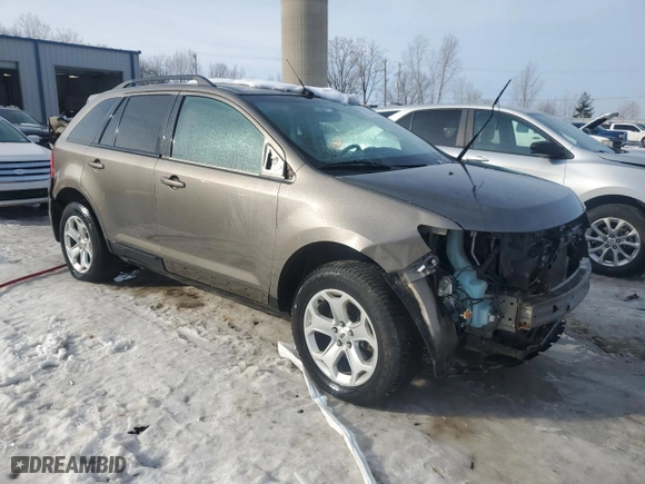 2012 Ford Edge SEL with VIN 2FMDK4JC0CBA89157, listed as a Copart auction lot 45547585 with 206,650 mi miles and Clean Title. Bid and sale history available at carsss.com. Image 4.