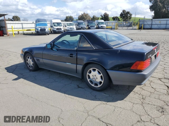 1994 Mercedes-Benz SL with VIN WDBFA63E1RF100599, listed as a Copart auction lot 51619785 with 111,720 mi miles and Clean title. Bid and sale history available at DreamBid. Image 2.