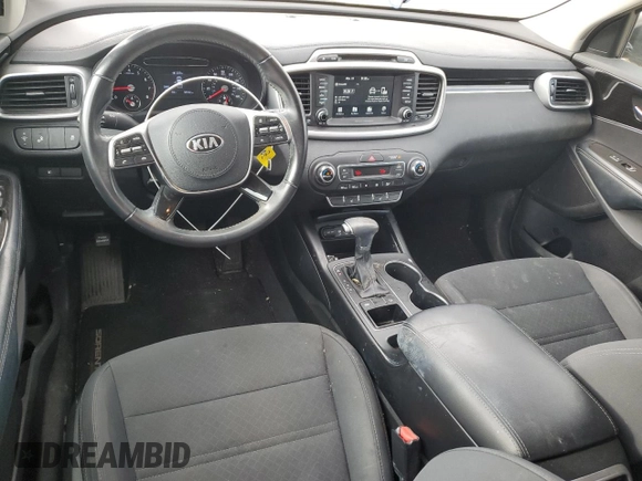 2019 Kia Sorento LX with VIN 5XYPG4A31KG572525, listed as a Copart auction lot 49711215 with 93,542 mi miles and Salvage Title. Bid and sale history available at DreamBid. Image 8.