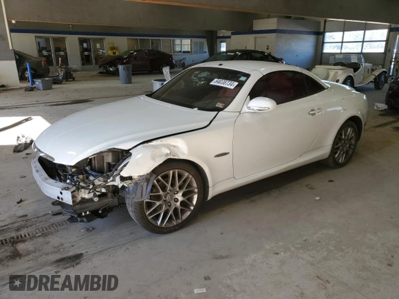 2007 Lexus SC 430 with VIN JTHFN45Y879012287, listed as a Copart auction lot 84038734 with 80,308 mi miles and Salvage Title. Bid and sale history available at DreamBid. Image 1.