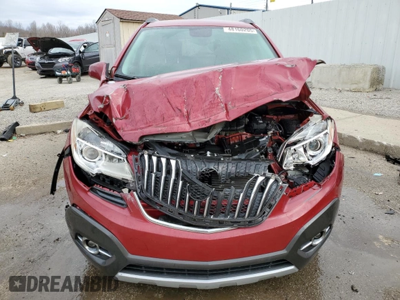 2013 Buick Encore Leather with VIN KL4CJCSBXDB133699, listed as a Copart auction lot 48160205 with 163,725 mi miles and Non Repairable. Bid and sale history available at carsss.com. Image 5.