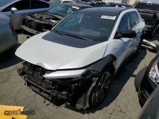 2023 Toyota bZ4X XLE with VIN JTMABACA0PA042200, listed as a Copart auction lot 64109554 with 5,330 mi miles and Salvage Title. Bid and sale history available at carsss.com. Image 1.