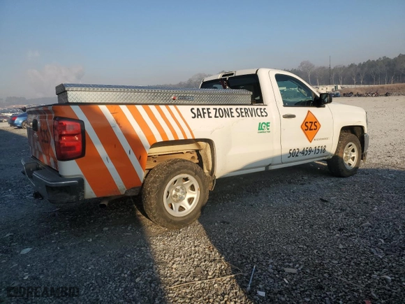 2018 Chevrolet Silverado 1500 Work Truck with VIN 1GCNCNECXJZ906067, listed as a Copart auction lot 46873105 with 104,068 mi miles and Salvage Title. Bid and sale history available at carsss.com. Image 3.