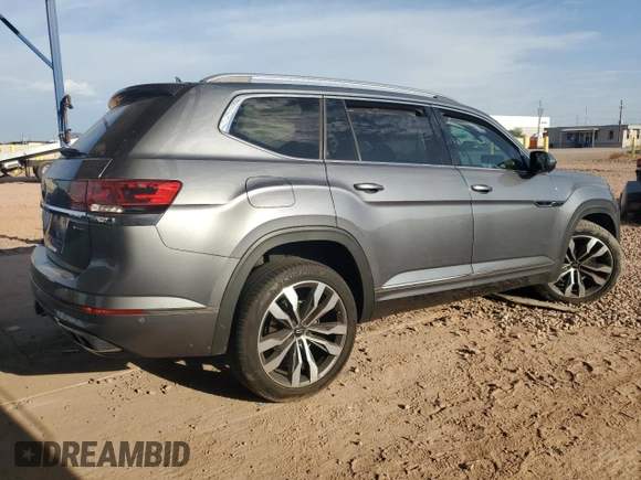 2023 Volkswagen Atlas SEL Premium R-Line with VIN 1V2FR2CAXPC506457, listed as a Copart auction lot 63407945 with 36,056 mi miles and Salvage title. Bid and sale history available at DreamBid. Image 3.