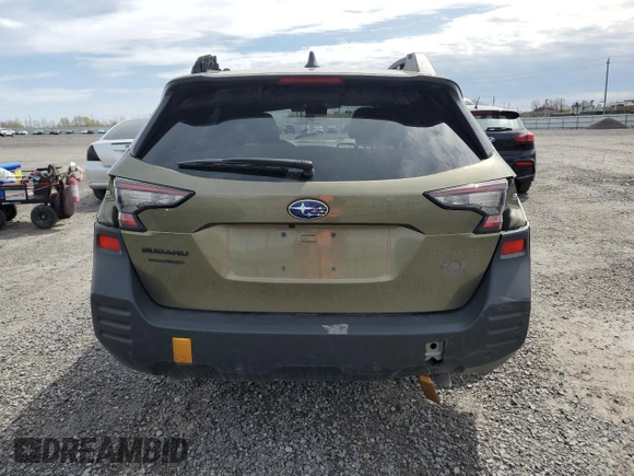 2025 Subaru Outback Wilderness with VIN 4S4BTHTD0S3137059, listed as a Copart auction lot 53855455 with Not provided miles and Non repairable. Bid and sale history available at DreamBid. Image 6.