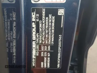 2023 Fisker Ocean Extreme z VIN VCF1EBU22PG007563, wystawiony jako Copart lot #73362234 z przebiegiem 324 mil mil oraz Szkody całkowita. Historia ofert i sprzedaży dostępna na DreamBid. Obrazek 13.