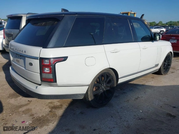 2017 Land Rover Range Rover with VIN SALGS2FE0HA327892, listed as a IAAI auction lot 41955409 with 201,529 mi miles. Bid and sale history available at carsss.com. Image 4.