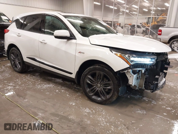 2021 Acura RDX w/A-Spec Package with VIN 5J8TC2H61ML034429, listed as a IAAI auction lot 41305062 with 53,618 mi miles. Bid and sale history available at carsss.com. Image 1.