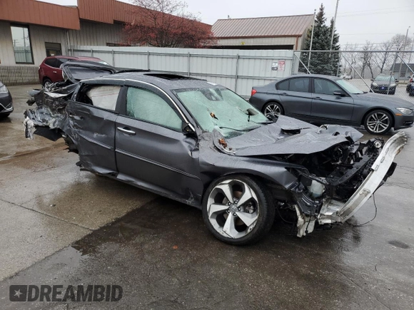 2018 Honda Accord Touring with VIN 1HGCV2F94JA004257, listed as a Copart auction lot 80640974 with Not provided miles and Salvage title. Bid and sale history available at DreamBid. Image 4.