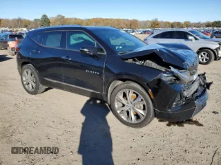 2019 Chevrolet Blazer Premier with VIN 3GNKBFRS1KS694470, listed as a Copart auction lot 84202244 with 56,069 mi miles and Salvage title. Bid and sale history available at DreamBid. Image 4.