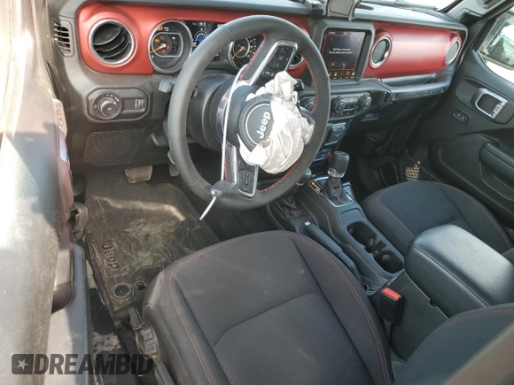2023 Jeep Wrangler Rubicon with VIN 1C4HJXCG5PW652704, listed as a Copart auction lot 59762475 with 19,924 mi miles and Salvage title. Bid and sale history available at DreamBid. Image 8.