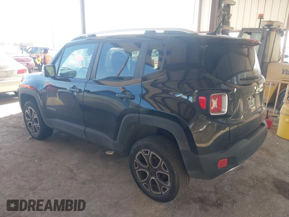 2017 Jeep Renegade Limited with VIN ZACCJADB2HPE91513, listed as a IAAI auction lot 41815588 with 118,821 mi miles and . Bid and sale history available at DreamBid. Image 3.