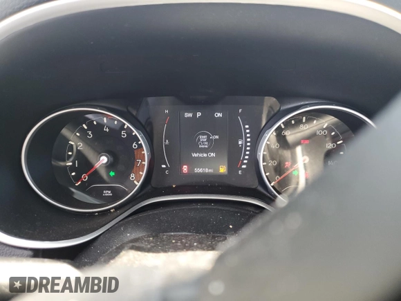 2020 Jeep Compass Latitude with VIN 3C4NJDBB6LT228908, listed as a Copart auction lot 59575014 with 55,618 mi miles and Salvage Title. Bid and sale history available at DreamBid. Image 9.