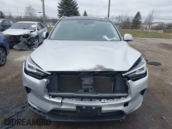 2019 Infiniti QX50 LUXE with VIN 3PCAJ5M17KF122263, listed as a IAAI auction lot 41277687 with 58,338 mi miles. Bid and sale history available at carsss.com. Image 12.