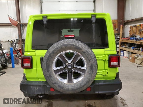 2021 Jeep Wrangler Unlimited Sahara Altitude с VIN 1C4HJXEG5MW841698, выставлен на аукционе Copart как лот 87254824 с пробегом 141 833 миль миль и Чистый • Clean title. История ставок и продаж доступна на DreamBid. Изображение 6.