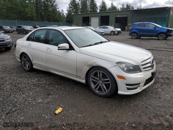2012 Mercedes-Benz C-Class C 300 Sport with VIN WDDGF8BB2CA644193, listed as a Copart auction lot 45280995 with 115,631 mi miles and Salvage Title. Bid and sale history available at carsss.com. Image 4.