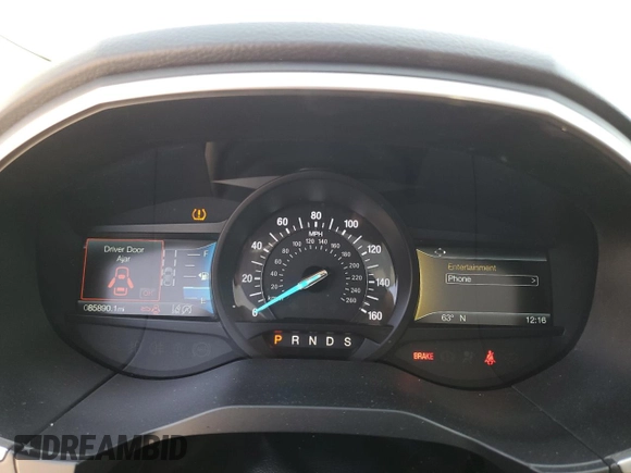 2019 Ford Edge SEL with VIN 2FMPK4J95KBB61390, listed as a Copart auction lot 47183015 with 85,890 mi miles and Salvage Title. Bid and sale history available at carsss.com. Image 9.