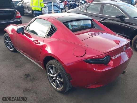 2023 Mazda MX-5 Miata RF Grand Touring with VIN JM1NDAM78P0551083, listed as a IAAI auction lot 41229002 with 10,152 mi miles. Bid and sale history available at carsss.com. Image 3.