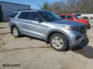 2021 Ford Explorer XLT with VIN 1FMSK8DH4MGA58218, listed as a Copart auction lot 48386955 with 57,581 mi miles and Non Repairable. Bid and sale history available at carsss.com. Image 4.