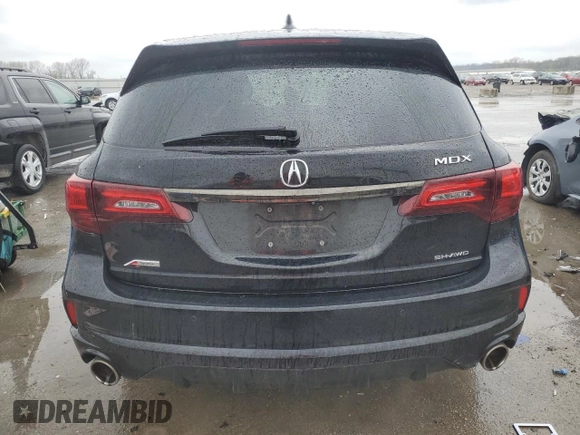2019 Acura MDX Technology with VIN 5J8YD4H0XKL008399, listed as a Copart auction lot 51506575 with 61,658 mi miles and Salvage title. Bid and sale history available at DreamBid. Image 6.
