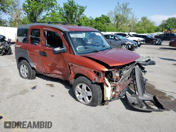 2004 Honda Element EX z VIN 5J6YH28594L022228, wystawiony jako Copart lot #57143675 z przebiegiem Nie podano mil oraz Szkoda całkowita • Salvage title. Historia ofert i sprzedaży dostępna na DreamBid. Obrazek 4.