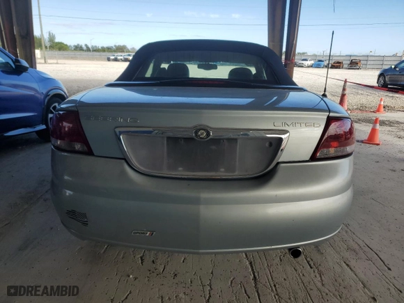 2002 Chrysler Sebring Conv Limited with VIN 1C3EL65R32N295340, listed as a Copart auction lot 89090815 with NaN miles and Non Repairable. Bid and sale history available at carsss.com. Image 6.