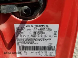2006 Ford F-250 XL with VIN 1FTSX21P26EC48791, listed as a Copart auction lot 55861705 with 98,621 mi miles and Salvage title. Bid and sale history available at DreamBid. Image 13.