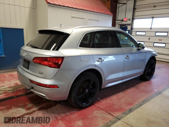 2018 Audi Q5 Premium Plus with VIN WA1BNAFY9J2010040, listed as a Copart auction lot 39768403 with 52,815 mi miles and . Bid and sale history available at DreamBid. Image 3.