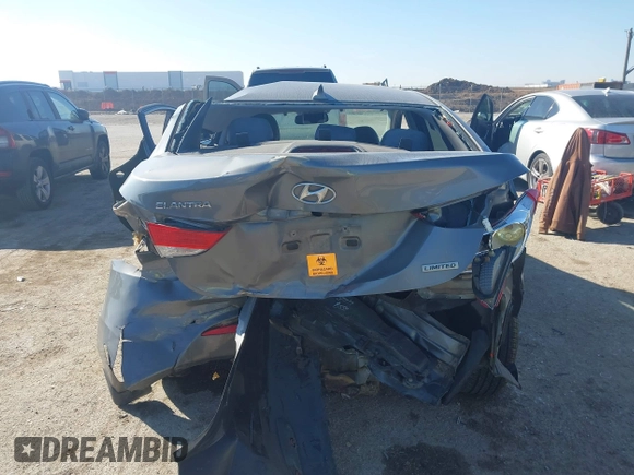 2013 Hyundai Elantra Limited with VIN 5NPDH4AE9DH182611, listed as a IAAI auction lot 41641197 with Not Provided miles and . Bid and sale history available at DreamBid. Image 16.