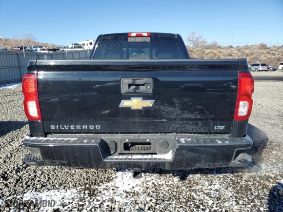 2018 Chevrolet Silverado 1500 LTZ with VIN 1GCVKSECXJZ271417, listed as a Copart auction lot 42434595 with 59,063 mi miles and Salvage Title. Bid and sale history available at carsss.com. Image 6.