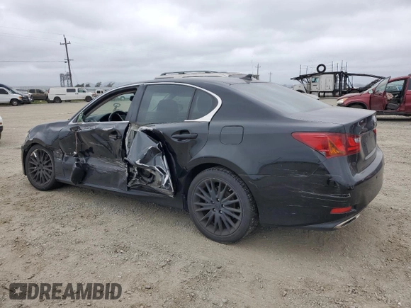 2013 Lexus GS with VIN JTHBE1BL5D5000848, listed as a Copart auction lot 54452145 with 124,299 mi miles and Salvage Title. Bid and sale history available at carsss.com. Image 2.