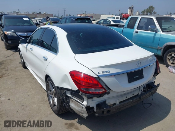 2016 Mercedes-Benz C 300 with VIN 55SWF4JB7GU172309, listed as a IAAI auction lot 42471452 with 52,781 mi miles and . Bid and sale history available at DreamBid. Image 3.