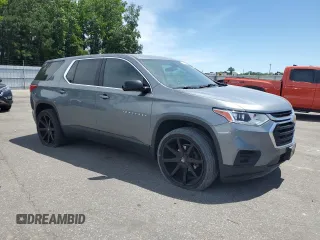 2020 Chevrolet Traverse LS with VIN 1GNERFKW8LJ139668, listed as a Copart auction lot 57996795 with 132,453 mi miles and Salvage title. Bid and sale history available at DreamBid. Image 4.