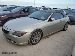2006 BMW 6 Series 650Ci with VIN WBAEK13466CN72361, listed as a Copart auction lot 74586414 with 0 mi miles and Salvage Title. Bid and sale history available at carsss.com. Image 1.