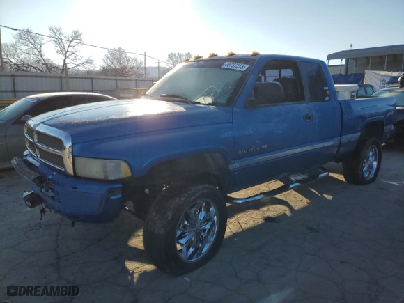 1998 Dodge Ram 1500 with VIN 3B7HF13Z9WG213938, listed as a Copart auction lot 79797373 with 100 mi miles and Clean Title. Bid and sale history available at carsss.com. Image 1.