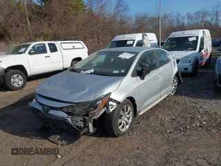 2020 Toyota Corolla LE with VIN 5YFEPRAE9LP023156, listed as a IAAI auction lot 41695183 with 114,123 mi miles. Bid and sale history available at carsss.com. Image 2.