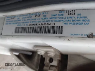 1998 Volkswagen Jetta z VIN 3VWRB81H5WM156431, wystawiony jako IAAI lot #42042282 z przebiegiem 92 995 mil mil oraz . Historia ofert i sprzedaży dostępna na DreamBid. Obrazek 9.