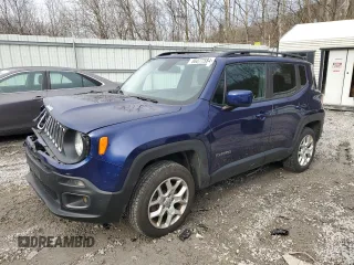 2016 Jeep Renegade Latitude with VIN ZACCJBBT0GPC54020, listed as a Copart auction lot 86077584 with 79,164 mi miles and Salvage Title. Bid and sale history available at carsss.com. Image 1.
