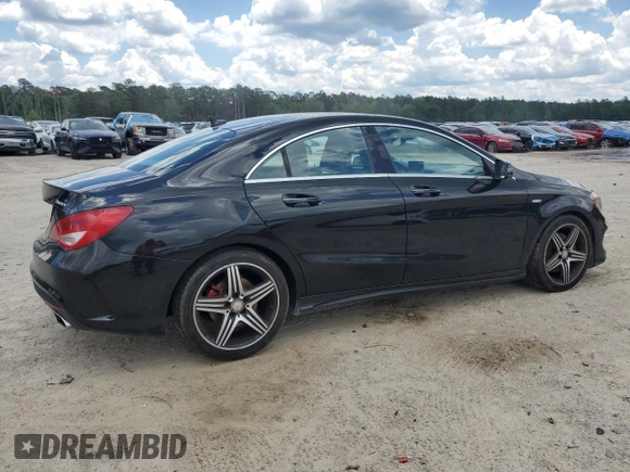 2015 Mercedes-Benz CLA 250 with VIN WDDSJ4GB9FN271368, listed as a Copart auction lot 56956265 with 117,733 mi miles and Salvage title. Bid and sale history available at DreamBid. Image 3.
