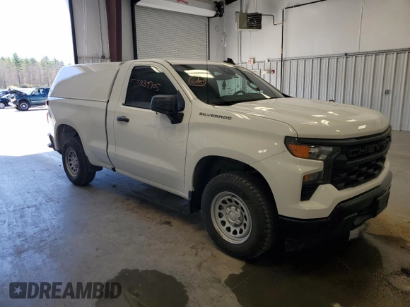 2023 Chevrolet Silverado 1500 Work Truck with VIN 3GCNAAEK6PG339175, listed as a Copart auction lot 53839705 with 108,373 mi miles and Clean Title. Bid and sale history available at carsss.com. Image 4.