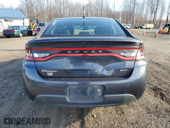 2015 Dodge Dart SXT with VIN 1C3CDFBA9DD154980, listed as a Copart auction lot 50163835 with 125,948 mi miles and Clean Title. Bid and sale history available at DreamBid. Image 6.