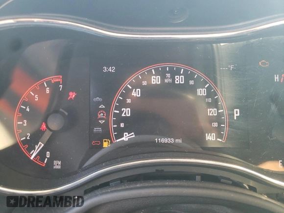 2016 Dodge Durango Limited with VIN 1C4RDHDGXGC374254, listed as a Copart auction lot 42545795 with 116,933 mi miles and Salvage Title. Bid and sale history available at carsss.com. Image 9.