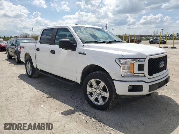 2018 Ford F-150 XL with VIN 1FTEW1E53JKF69929, listed as a Copart auction lot 54674975 with 194,668 mi miles and Clean Title. Bid and sale history available at carsss.com. Image 4.