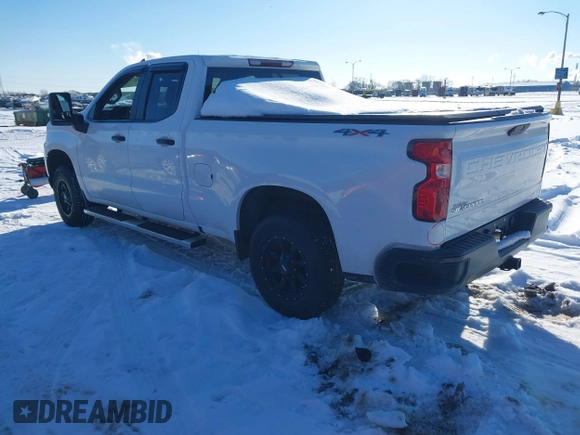 2021 Chevrolet Silverado 1500 Work Truck with VIN 1GCRYAEF8MZ114090, listed as a IAAI auction lot 41312489 with 41,274 mi miles and . Bid and sale history available at DreamBid. Image 3.