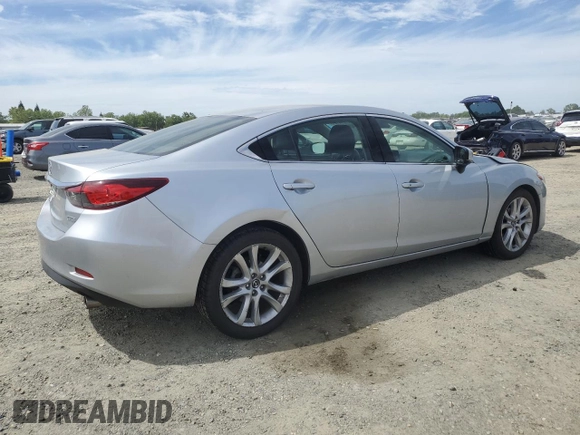 2017 Mazda Mazda6 Touring with VIN JM1GL1V53H1103788, listed as a Copart auction lot 51845125 with 52,939 mi miles and Salvage Title. Bid and sale history available at carsss.com. Image 3.