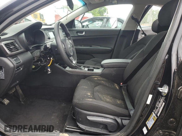 2017 Kia Optima LX with VIN 5XXGT4L32HG143948, listed as a Copart auction lot 57883115 with 50,375 mi miles and Salvage title. Bid and sale history available at DreamBid. Image 7.