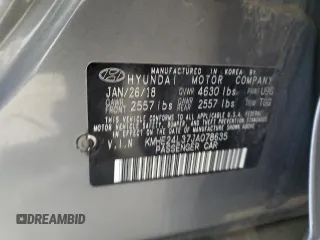 2018 Hyundai Sonata Hybrid SE with VIN KMHE24L37JA078635, listed as a Copart auction lot 44941895 with 159,012 mi miles and Clean Title. Bid and sale history available at carsss.com. Image 12.