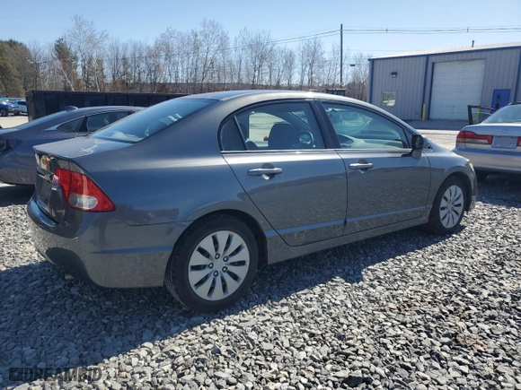 2009 Honda Civic Sdn LX with VIN 2HGFA16569H520018, listed as a Copart auction lot 53115075 with 89,578 mi miles and Clean Title. Bid and sale history available at carsss.com. Image 3.